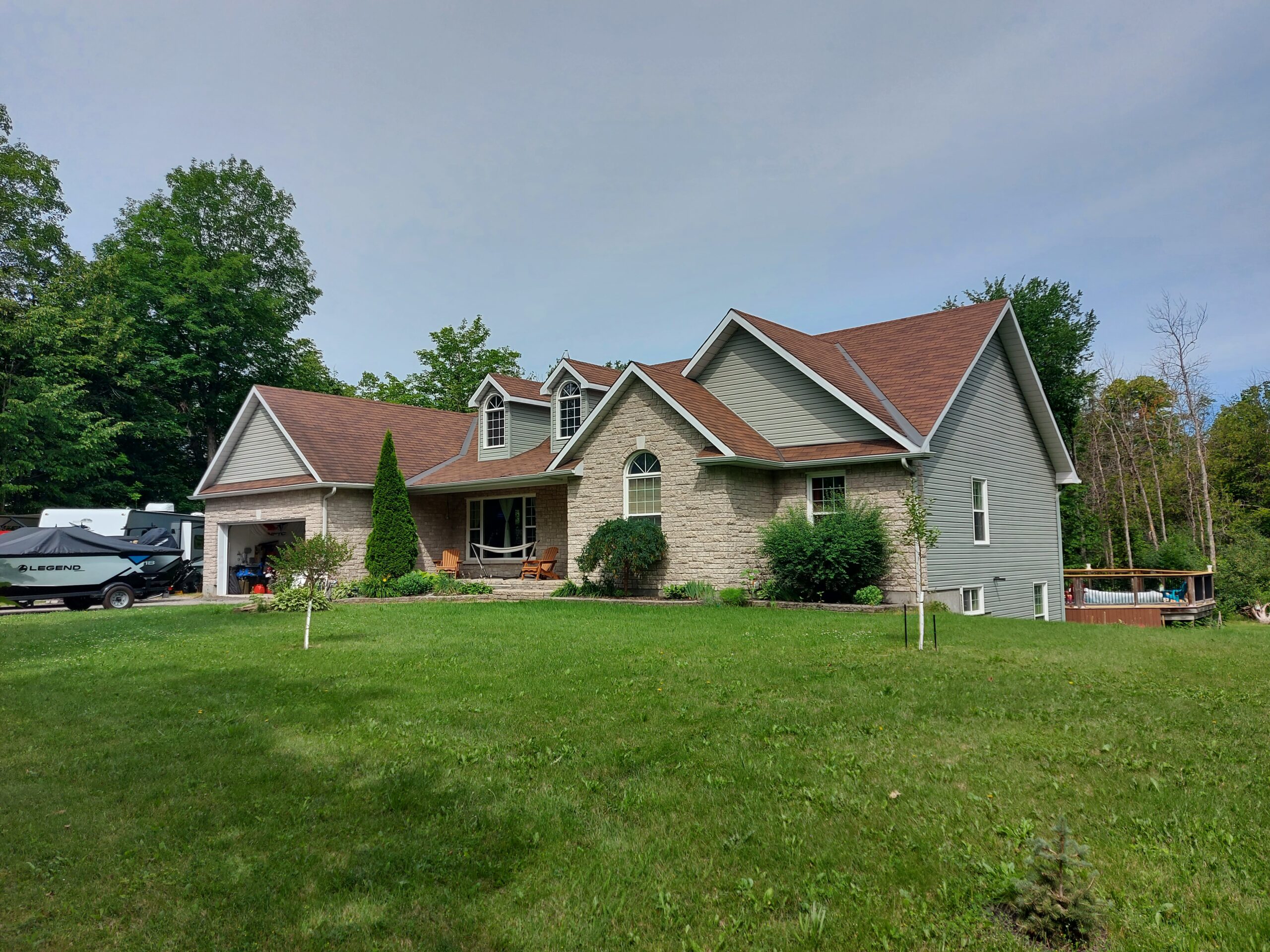 Home before the roof installation