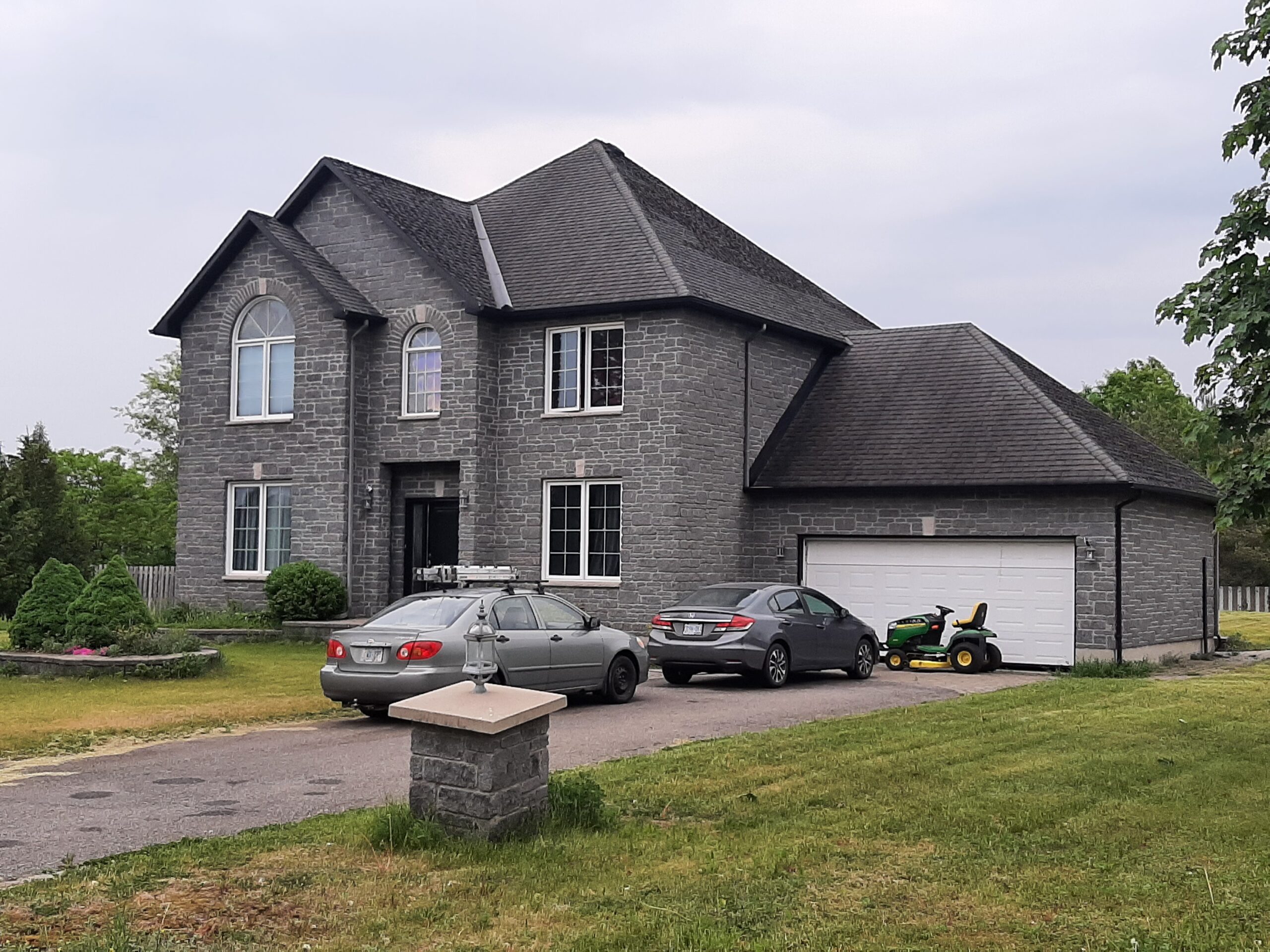 Home before the roof installation