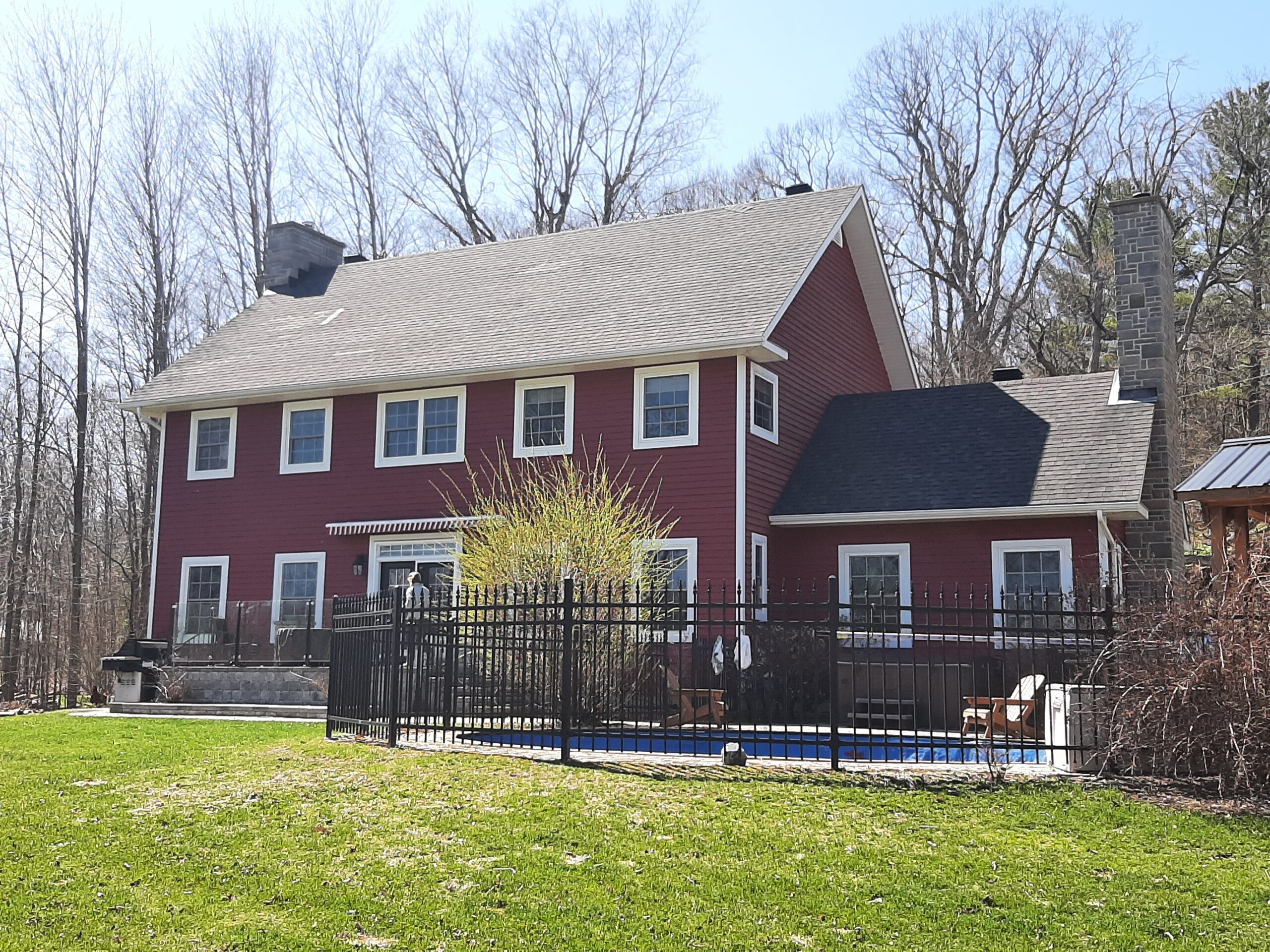 Home before the roof installation